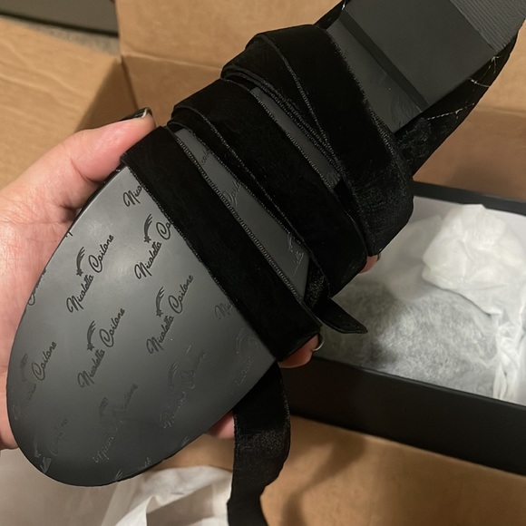 NICOLETTA CARLONE SPIDER BALLET FLATS VELVET NWB - Picture 7 of 9